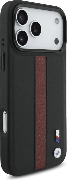 Produktbild BMW Etui M Perforated Stripe Logo MagSafe do iPhone 17 Pro Max czerwony (Apple iPhone 17 Pro Max)