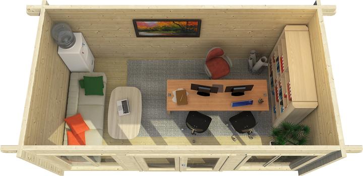 Actual product image Weka Holzbau Garden shed weka Weekendhaus 709 size 2 incl. floor 480 x 250 cm nature