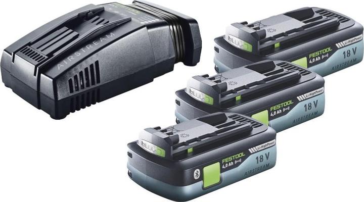 Produktbild Festool Energie Set 3x BP 18 Li 4,0 Ah HPC-ASI Akkupack 18V 4,0 Ah HighPower ( 3x 205034 ) + SCA 16 (18 V)