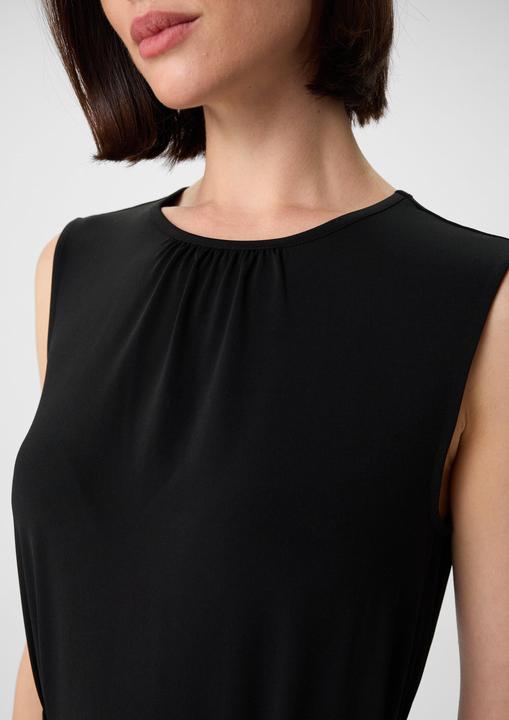Produktbild Comma Kleid Jerseykleid in Midilänge mit Schlitz und Bindegürtel (40)