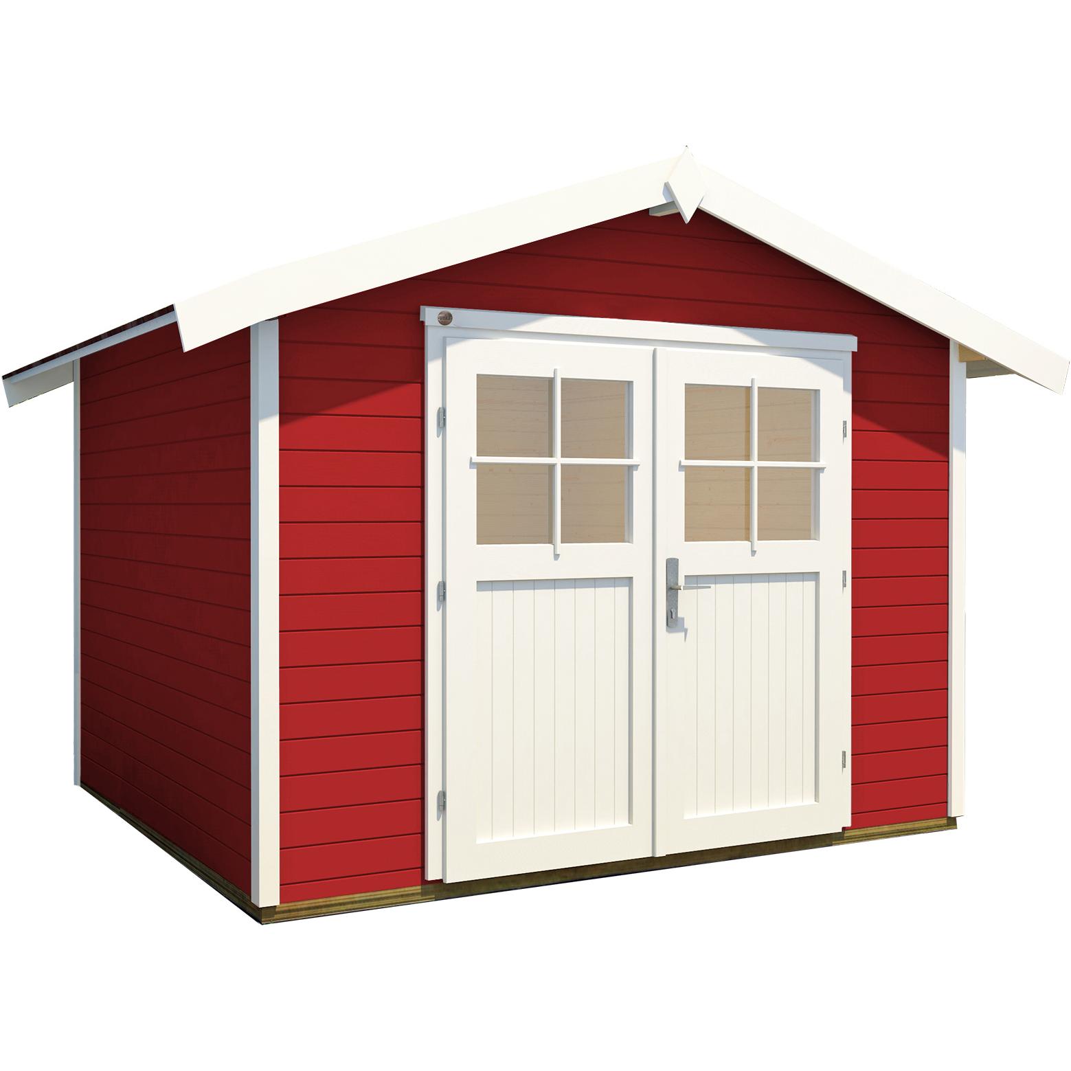 Weka Holzbau, Gartenhaus + Gartenschrank, Anbauschuppen für Typ 137 mit Fussboden 150 x 250 cm