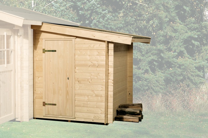 Actual product image Weka Holzbau Add-on shed weka for type 137 with floor 150 x 250 cm nature