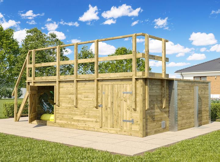 Actual product image Weka Holzbau 595 (650 x 490 x 201 cm)