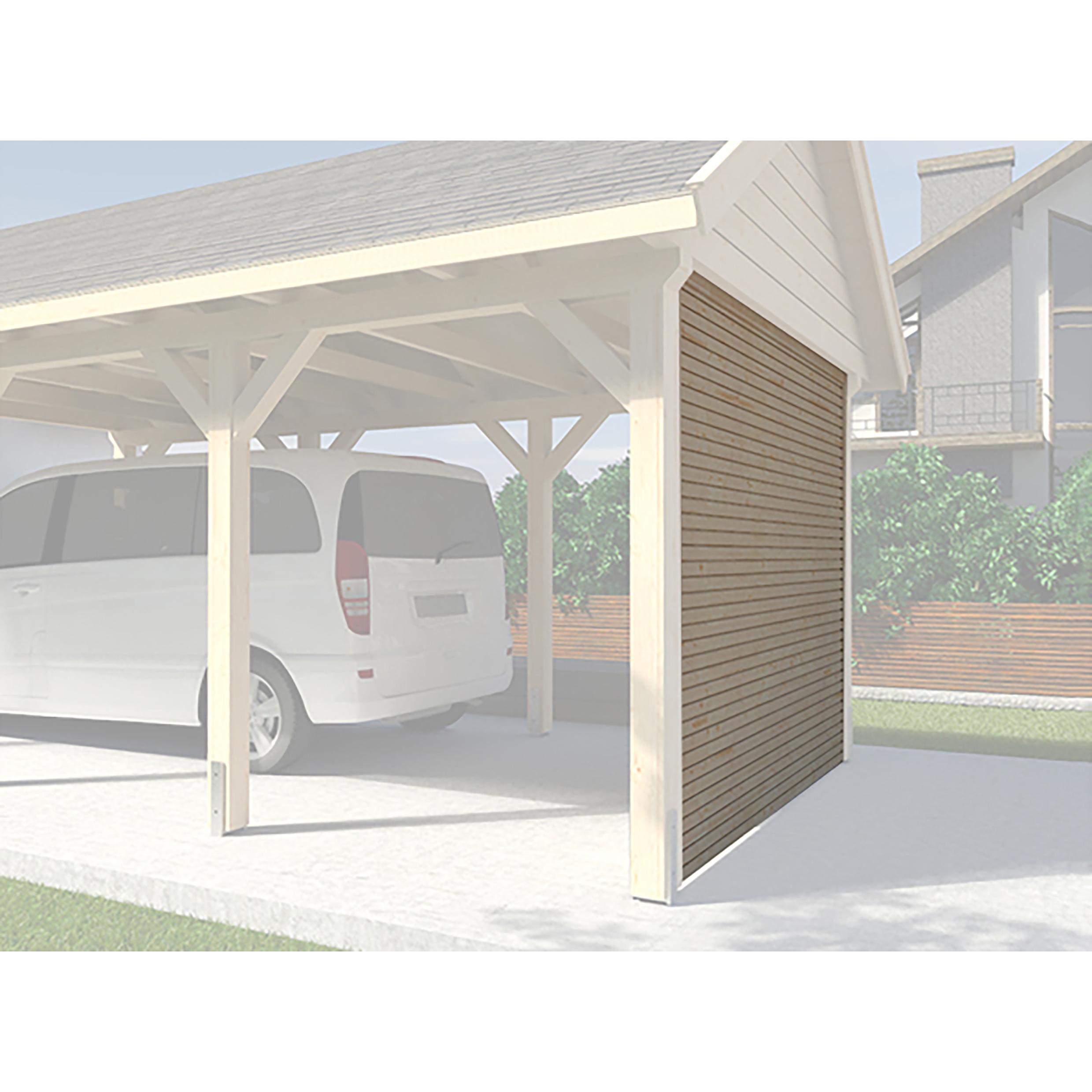 Weka Holzbau, Carport + Garage, Rückwand wekaLine für Carports