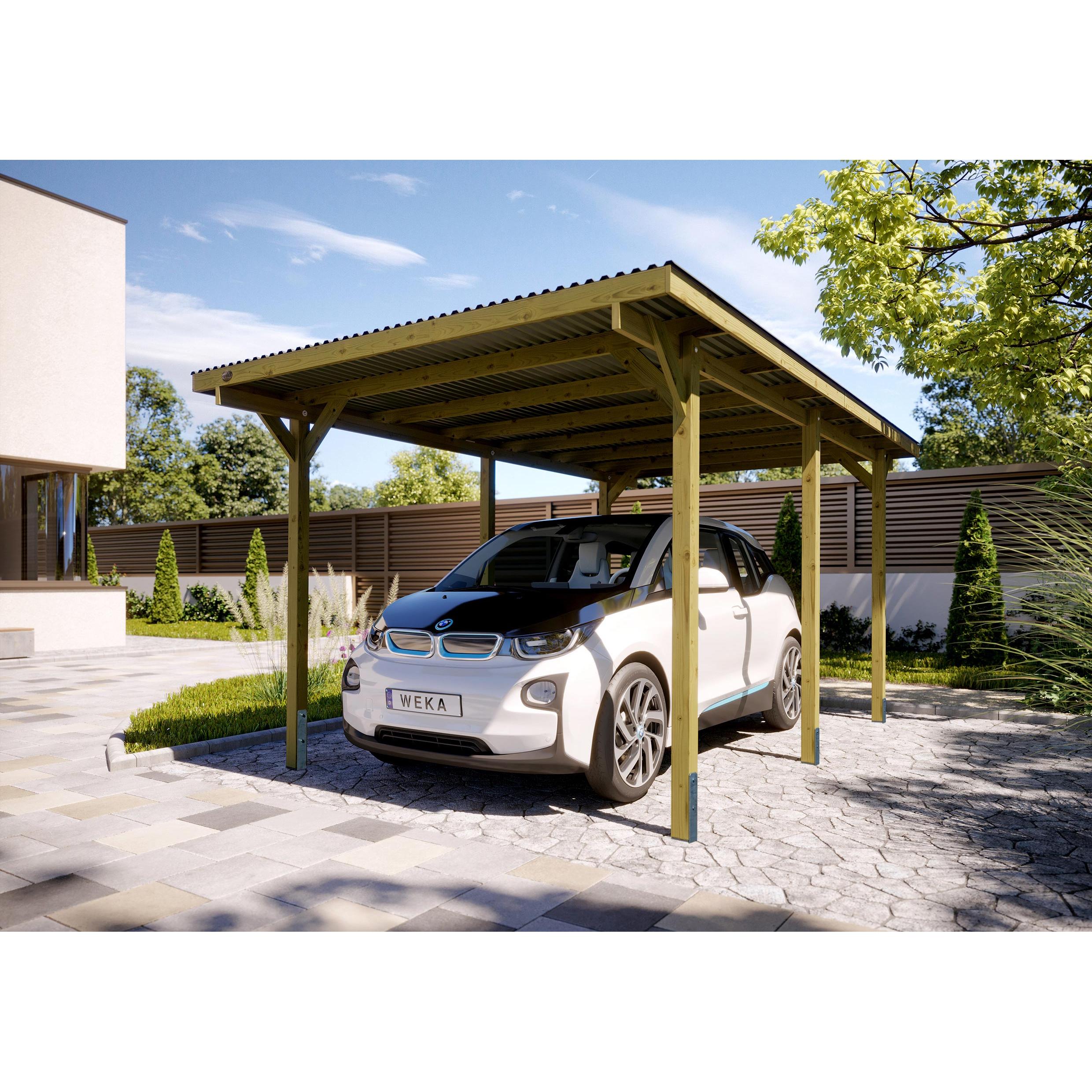 Weka Holzbau, Carport + Garage, Einzelcarport 606 Gr.1