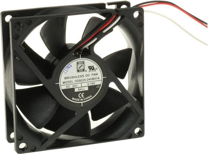 Produktbild RS PRO Lüfter 80x80x25mm 24VDC 6W 68m³/h (80 mm)