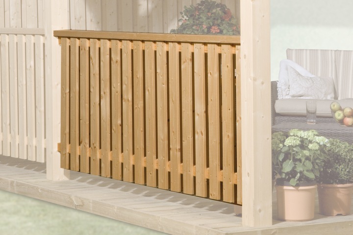 Produktbild Weka Holzbau Brüstungsgeländer geschl. für Leimholz TÜ 672