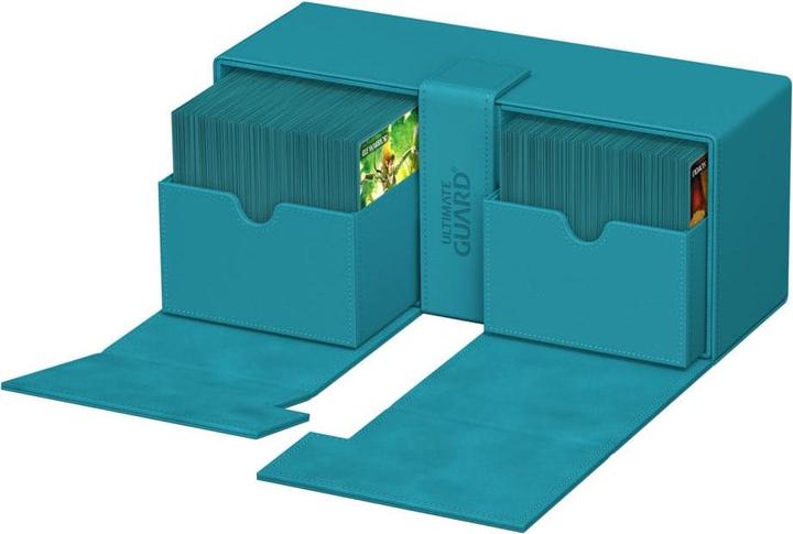 Produktbild Ultimate Guard Twin Flip'n'Tray 266+ Xenoskin Bleu Pétrole
