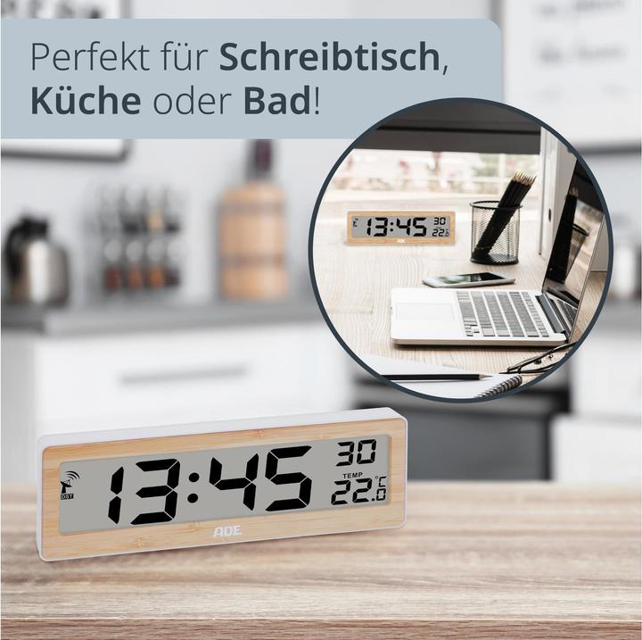 Produktbild ADE Funkuhr DCF mit XXL-Ziffern