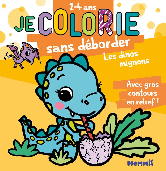 Image du produit Hemma Je colorie sans déborder : Les dinos mignons : 2-4 ans (Piette Nadine, Français)