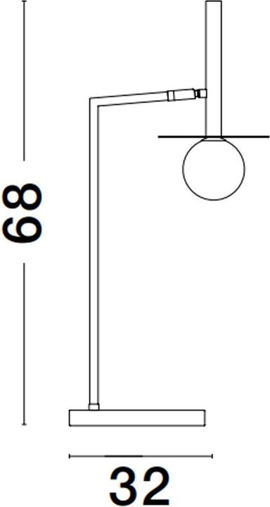 Actual product image Nova Luce PIELO table lamp G9 gold 68x32cm 9043313