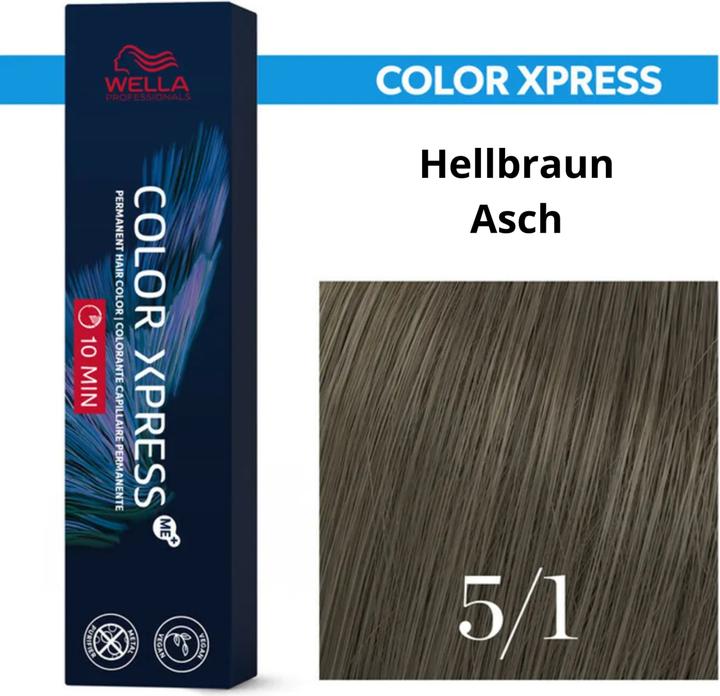 Produktbild Wella Color Xpress 5/1 60ml (5/1 hellbraun asch)