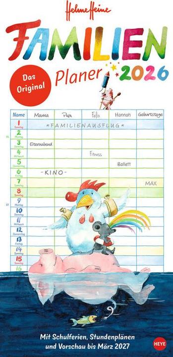 Produktbild Heye Familienplaner (21 x 45 cm)