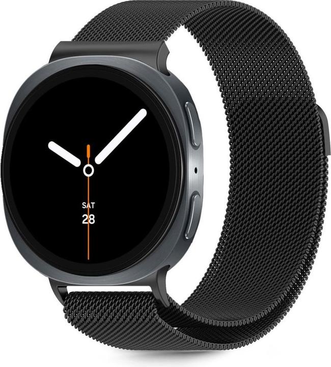 Produktbild Tech-Protect MilaneseBand für Samsung Galaxy Watch 40/44/46 mm - Schwarz (40 mm, Edelstahl, Rostfrei)