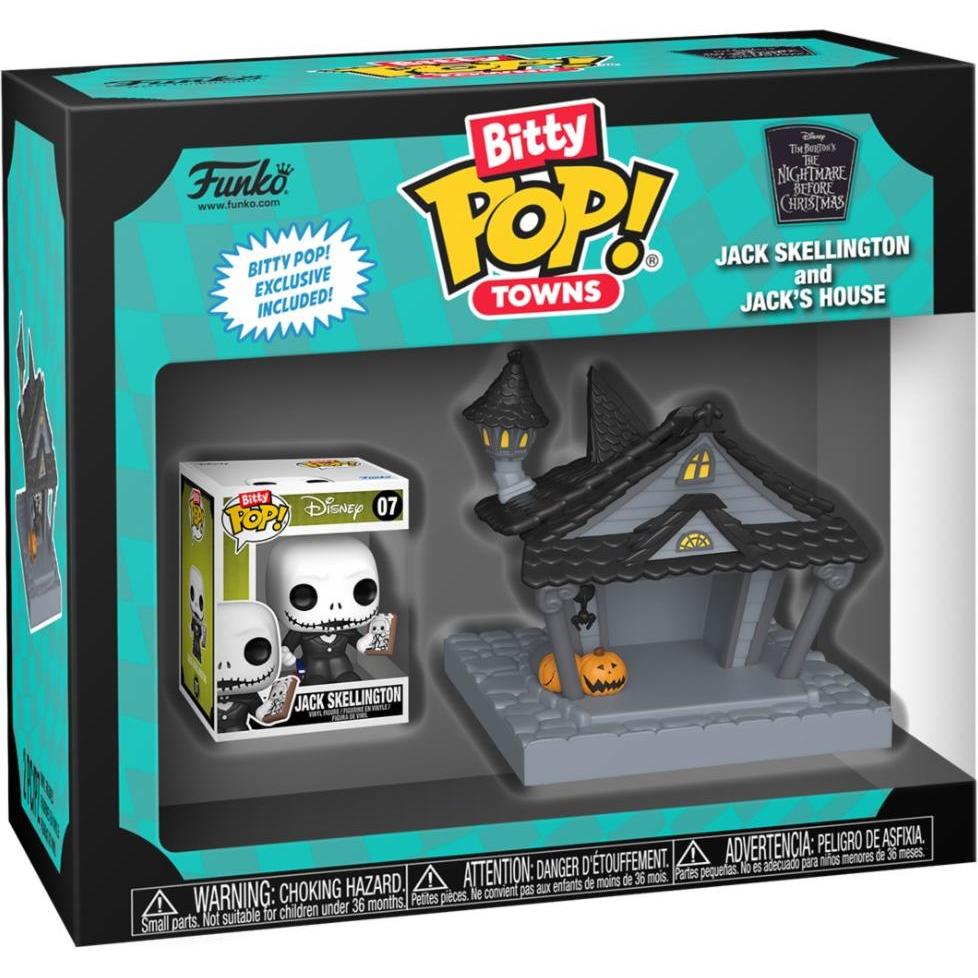 Thumbnail - Funko Nightmare before Christmas Bitty POP! Town Vinyl Figur Jack at Home