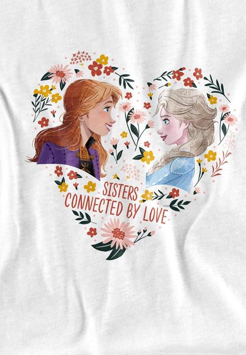 Produktbild Disney Frozen Sisters Connected By Love TShirt Valentinstag (128)