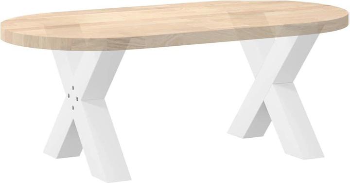 Image du produit vidaXL Pieds de table basse en X 2 pcs. Blanc 50x(42-43) cm Pied de table en acier