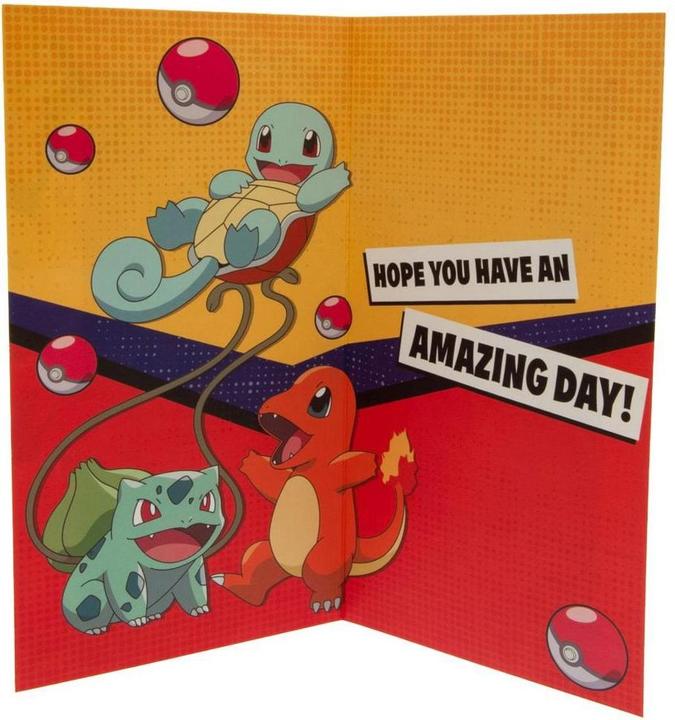 Actual product image Pokémon Birthday card
