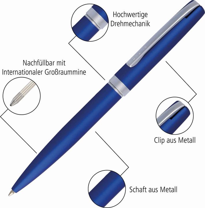 Produktbild Online Kugelschreiber Eleganza 34642 satin blue (Satin Blue, 1 x)