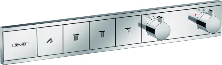 Produktbild hansgrohe HG Fertigmontageset RAINSELECT f UP-Thermostat 4 Verbraucher chrom