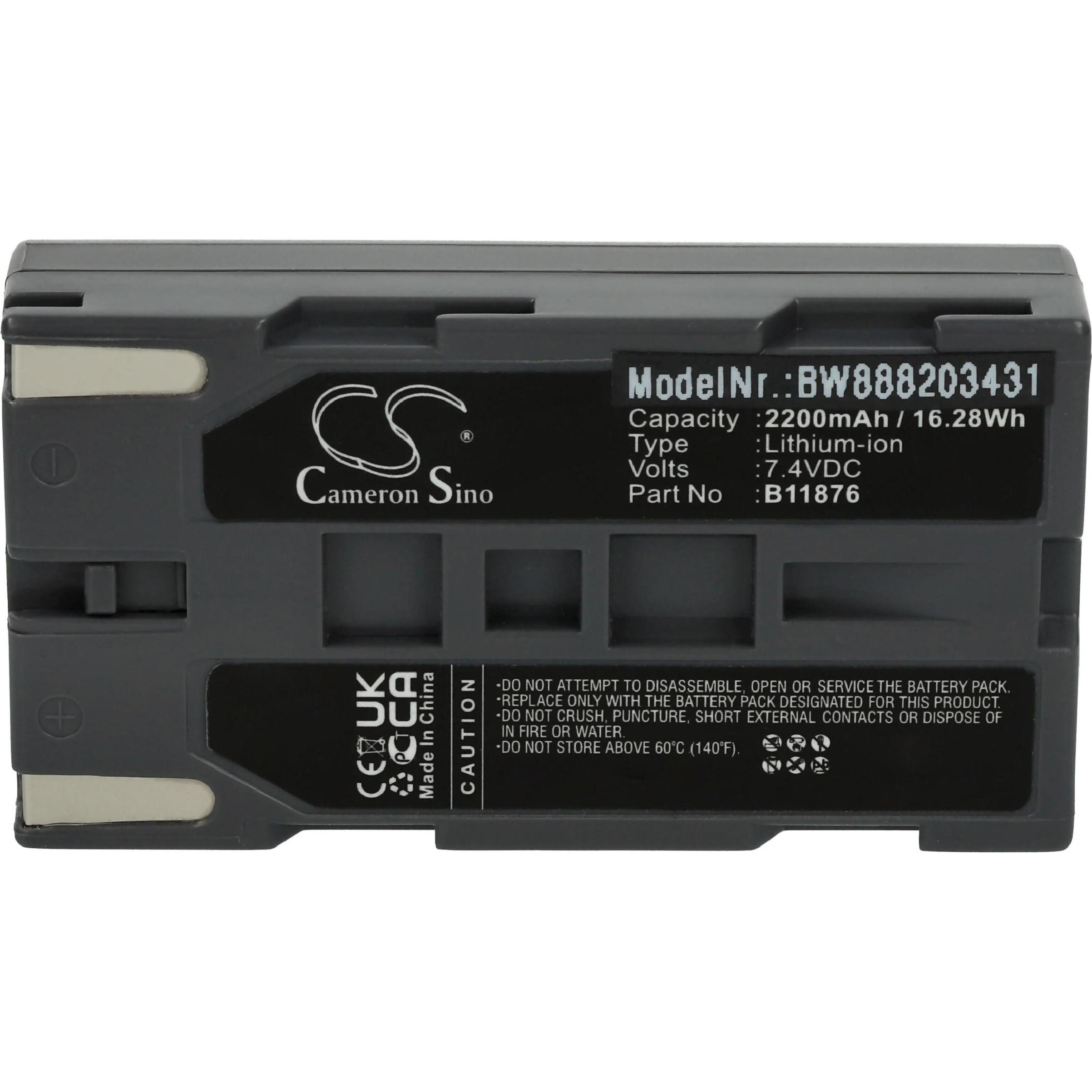 XCell Medizintechnik-Akku als Ersatz für TSI B11876, BLI-195 - 2200mAh, 7,4V, Li-Ion (1 Stk., 2200 mAh), Batterien + Akk...