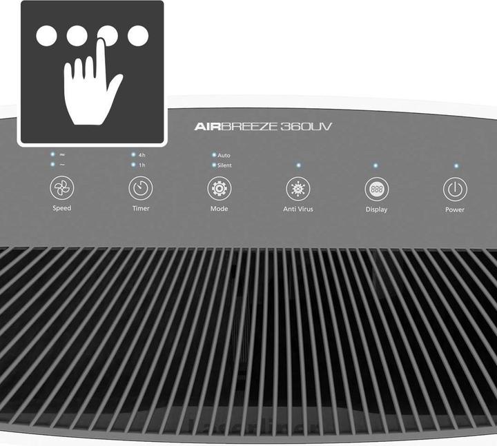 Produktbild Laserliner AirBreeze 360UV Luftreiniger 80m² Weiss (80 m²)