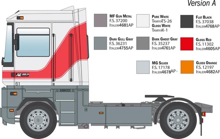 Actual product image Italeri 1:24 RENAULT AE500 Magnum