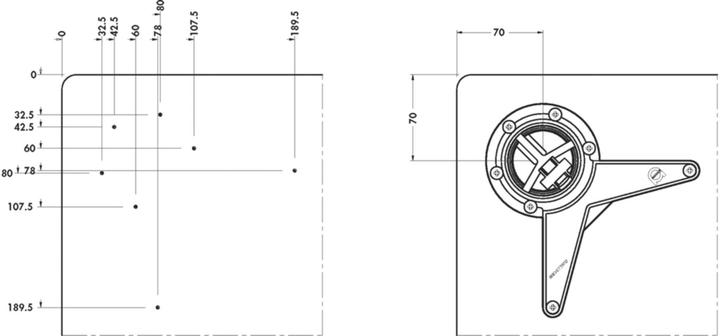 Immagine prodotto Piede della tavola