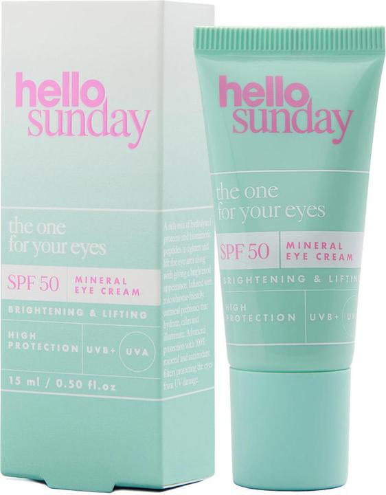 Image du produit Hello sunday the one for your eyes Crème minérale pour les yeux SPF 50 (Crème pour les yeux, 15 ml)
