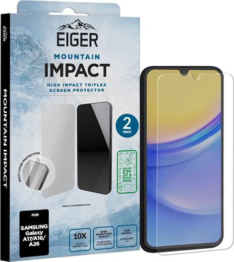 Eiger Display-Folie (2er-Pack) Mountain H.I.T Clear (2 Stk., Samsung Galaxy A16, Samsung Galaxy A16 5G, Samsung Galaxy A17, Samsung Galaxy A26)