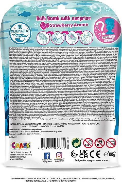 Actual product image Craze Inkee Surprise Mermaid (Bath salts)