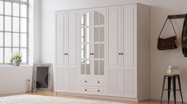Immagine prodotto Homitis Armoirel Mirror Large Wardrobe (210 x 52 x 184 cm)