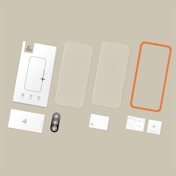 Image du produit Tech-Protect Easy Set+ 3er-Pack Panzerglas für Samsung Galaxy S25 FE - transparent (3 pièce(s), Samsung Galaxy S25 FE)