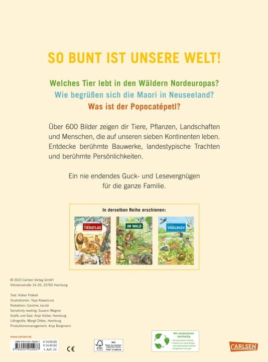 Produktbild Mein grosser Weltatlas (Deutsch, Volker Präkelt, Yayo Kawamura, 2023)