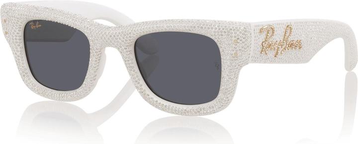 Absolute black, White and rhinestone pave