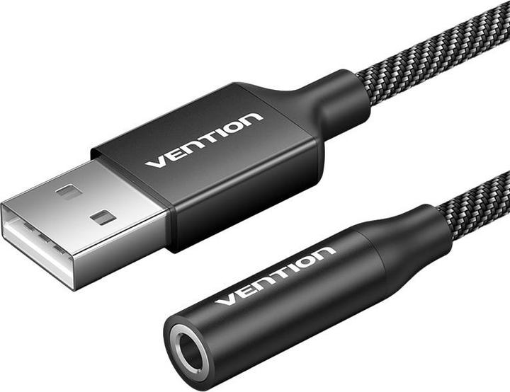Vention USB Single port External sound card Gome 0.25m (Black) (USB)
