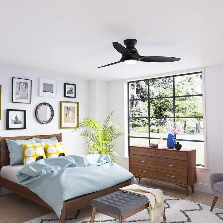 Produktbild Hunter Fans DC Deckenventilator Calabasas LP Schwarz mit LED (41 dB)