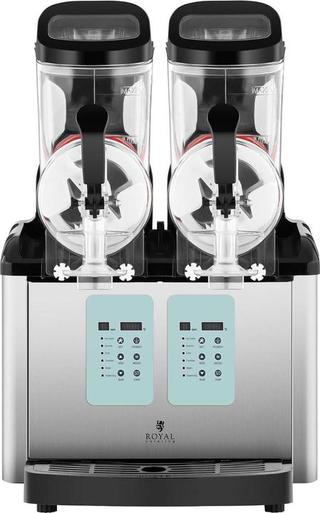 Actual product image Royal Catering Slush Machine - 2 x 6 litres - minimum temperature: -20 °C - ice cream function