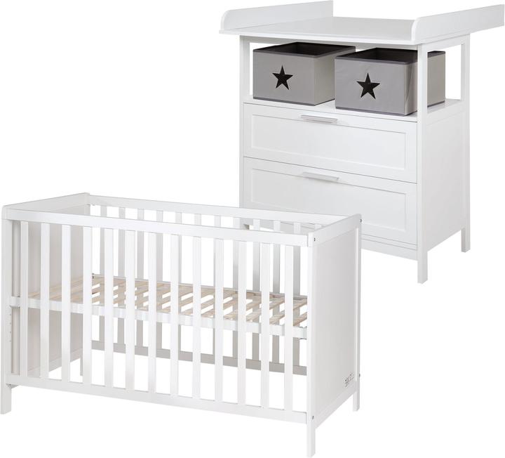 Produktbild Roba Hamburg (Babybett, Wickelkommode)