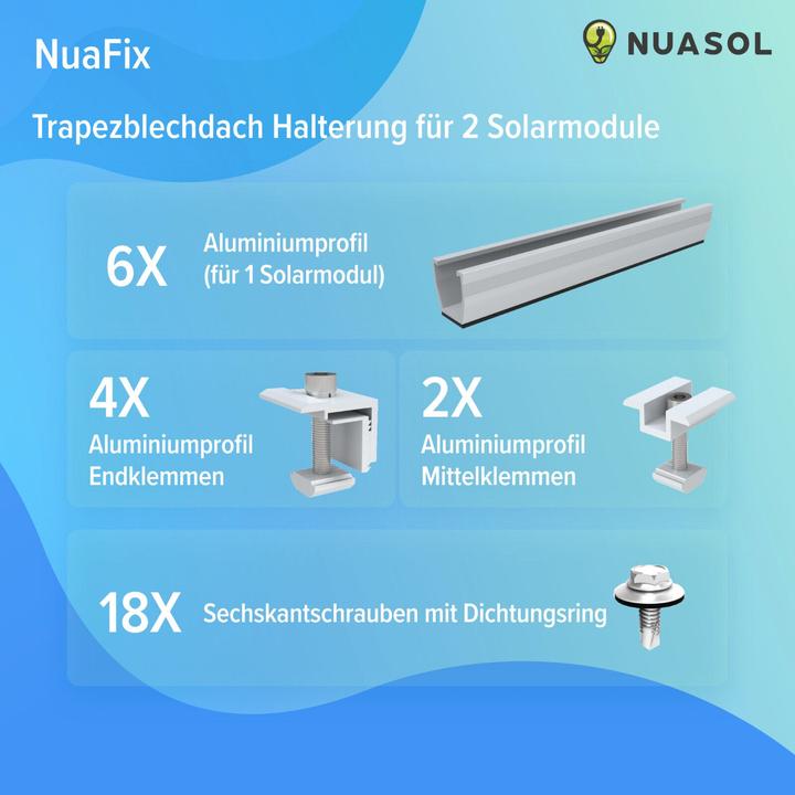 Actual product image Nuasol Solar panel bracket (Solar system mounting material)