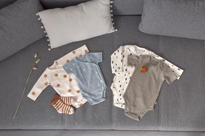 Actual product image Lässig Long sleeve bodysuit Blocks Milky size 74/80 (74, 80)