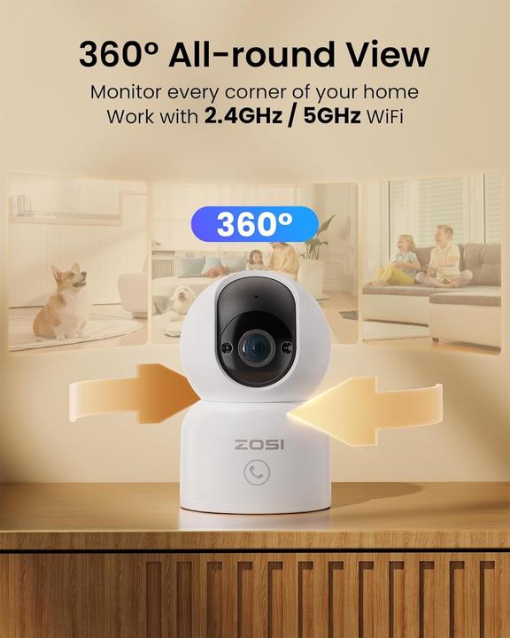 Actual product image Zosi 360° Überwachungskamera