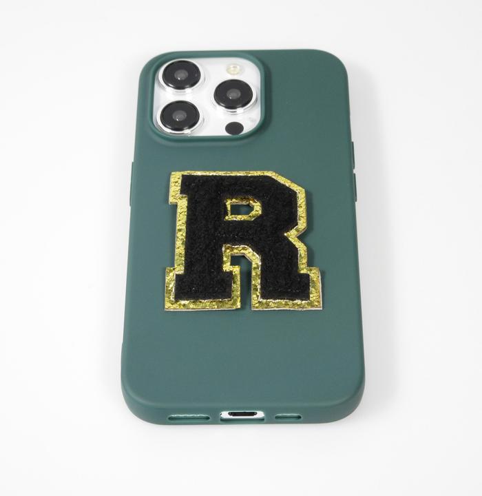 Image du produit PhoneLook Autocollant sticker pour téléphone/tablette/ordinateur brodé en 3D noir Lettre Q