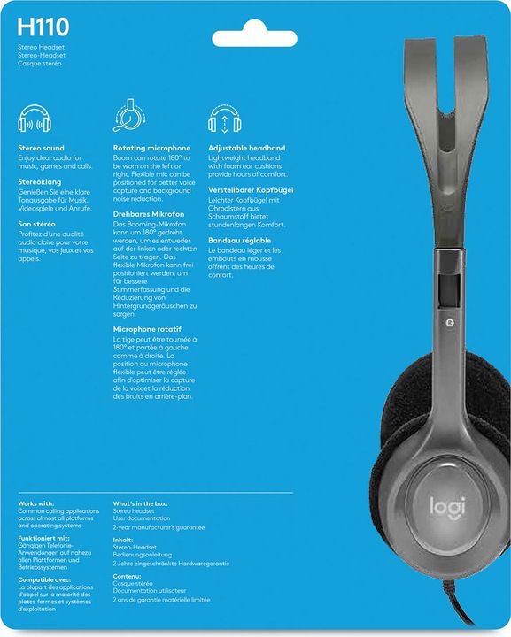 Image du produit Logitech H110 (Filaire)