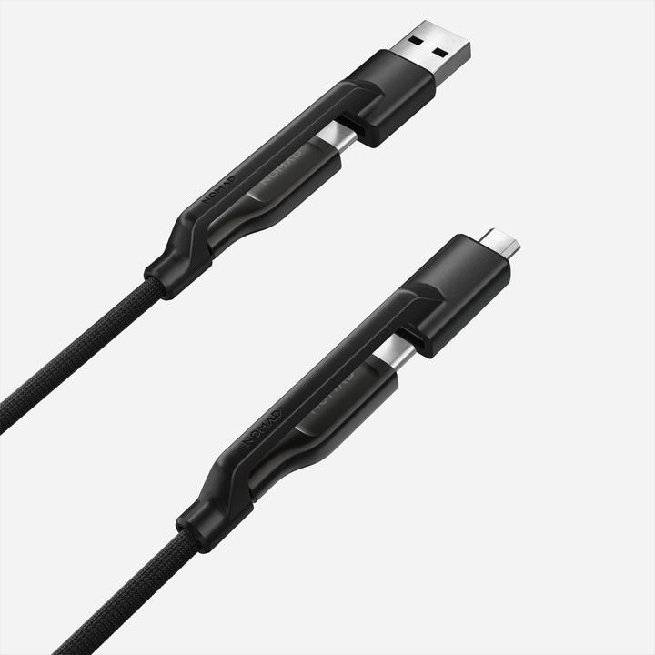 Produktbild Nomad Universal Kevlar Cable USB-C, 0.3m, carbide (0.30 m, USB 2.0, 240 W)