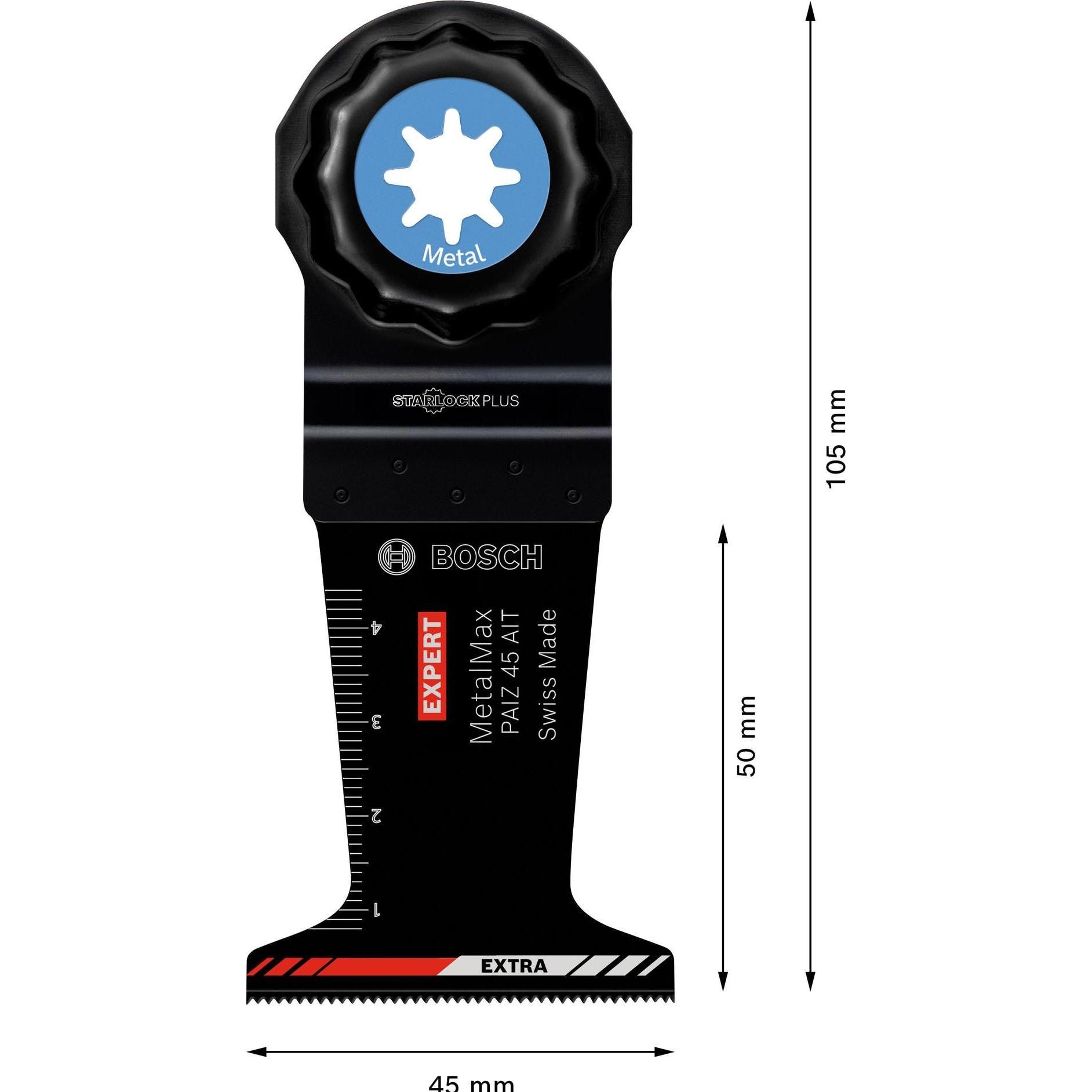 Bosch Professional Zubehör, Sägeblatt, EXPERT MetalMax PAIZ 45 AIT Blatt für Multifunktionswerkzeuge, 45 mm