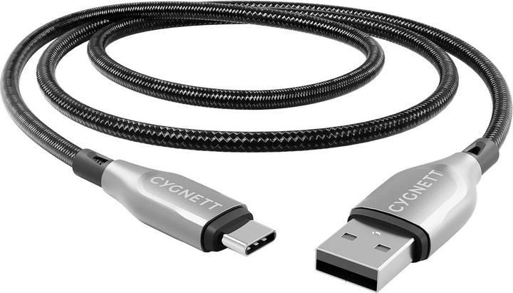 Immagine prodotto Cygnett Cavo blindato da USB-C a USB-A (USB 2.0), 60 W, ricarica rapida (2 m, nero) (2 m, USB 2.0, 60 W)
