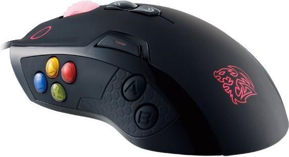 Produktbild Tt eSPORTS MO-VLS-WDLOBK-01 Maus rechts USB Typ-A Laser 8200 DPI (Kabelgebunden)