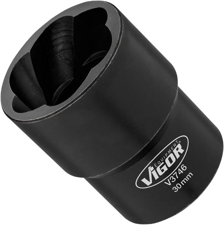 Produktbild Vigor Spiralnutenausdreher-Einsatz ∙ V3746 ∙ Vierkant12,5 mm (1/2 Zoll) ∙ Aussen Schraubenausdreher … (30 mm)