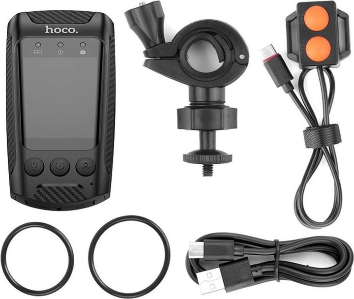 Produktbild Hoco Headphone with microphone riding recorder with screen 2" 4K DV104 black